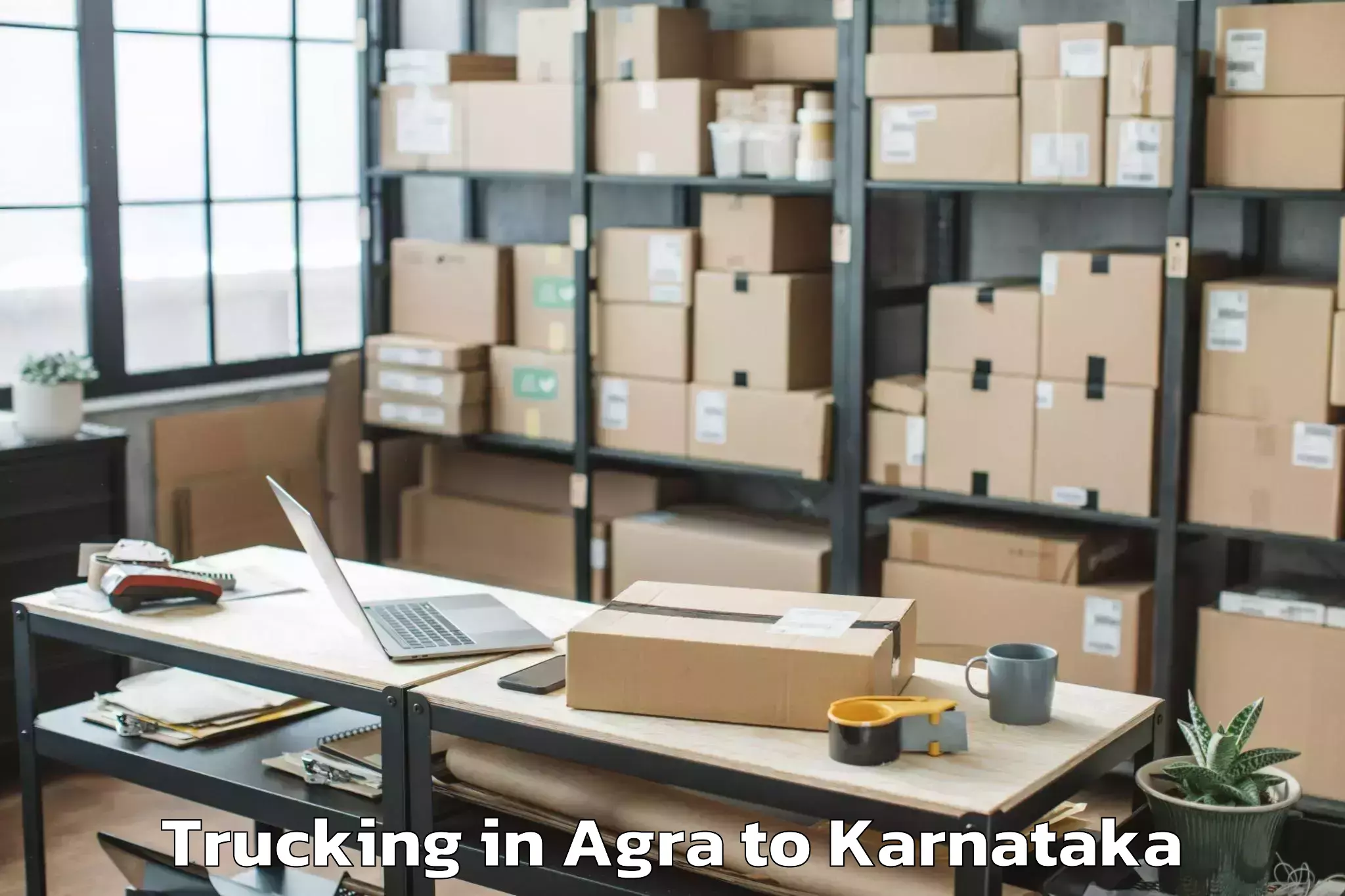 Easy Agra to Rattihalli Trucking Booking